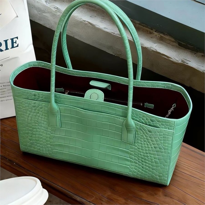 Interior Design High End - Vintage Green Tote Bag Women Faux
