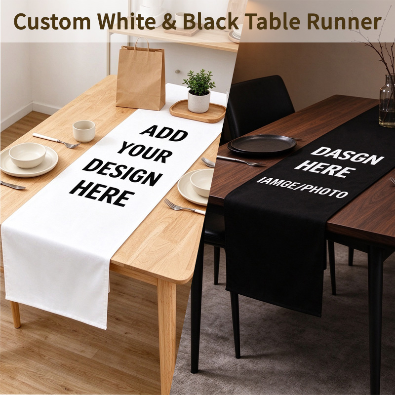Custom 1pc Home Dining Black/  - огляд і ціна Table Runner