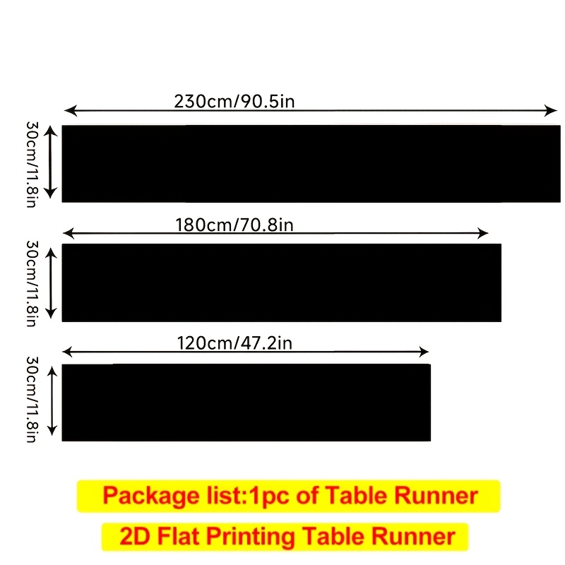 Custom 1pc Home Dining Black/  - огляд і ціна Table Runner