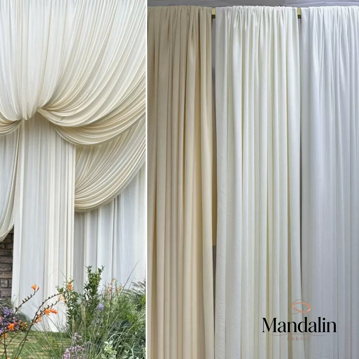 White  Coffee Milk Silk Stretc - огляд і ціна Curtain Curtain