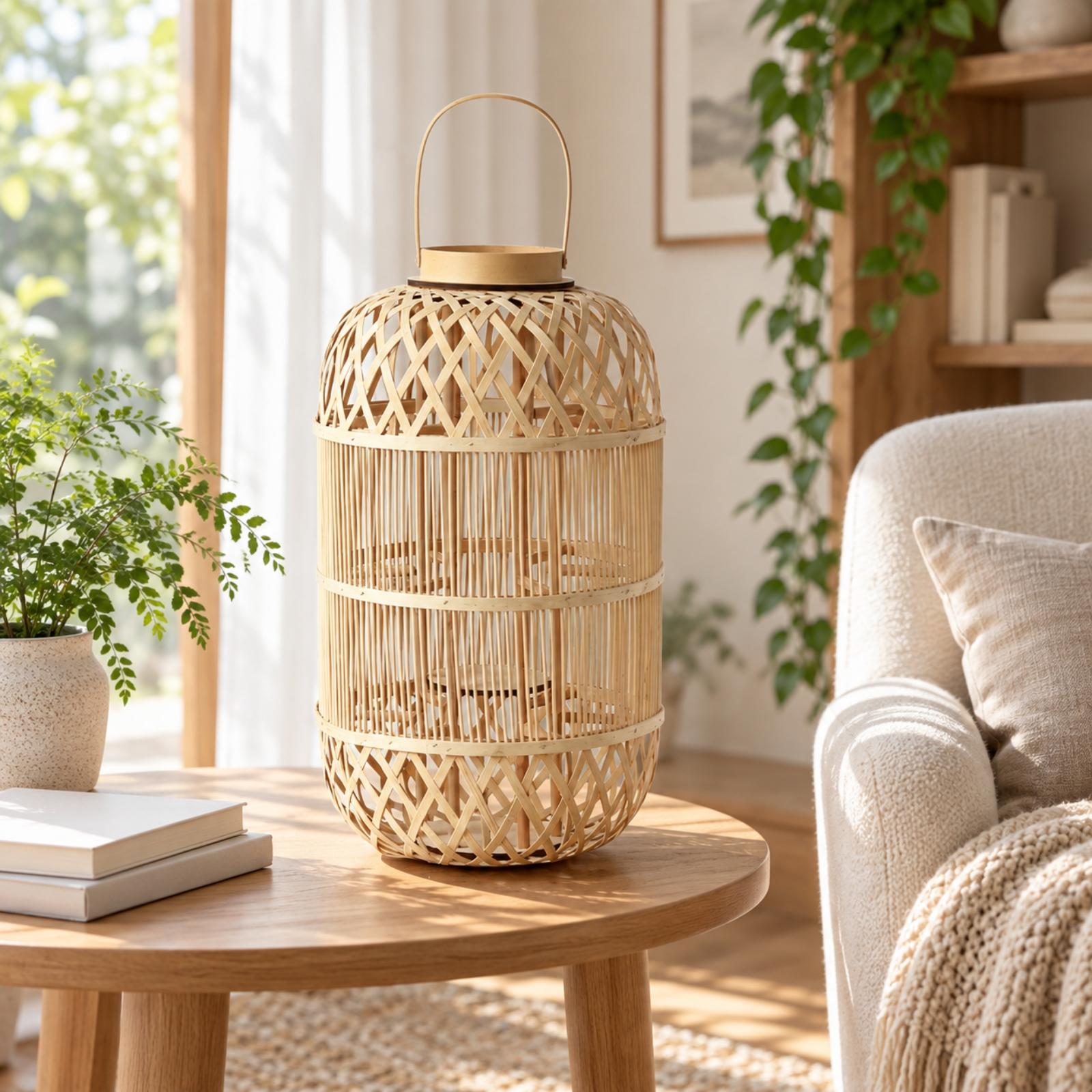 Decorative Bamboo Candle Lante - огляд і ціна Candle Holder Decor