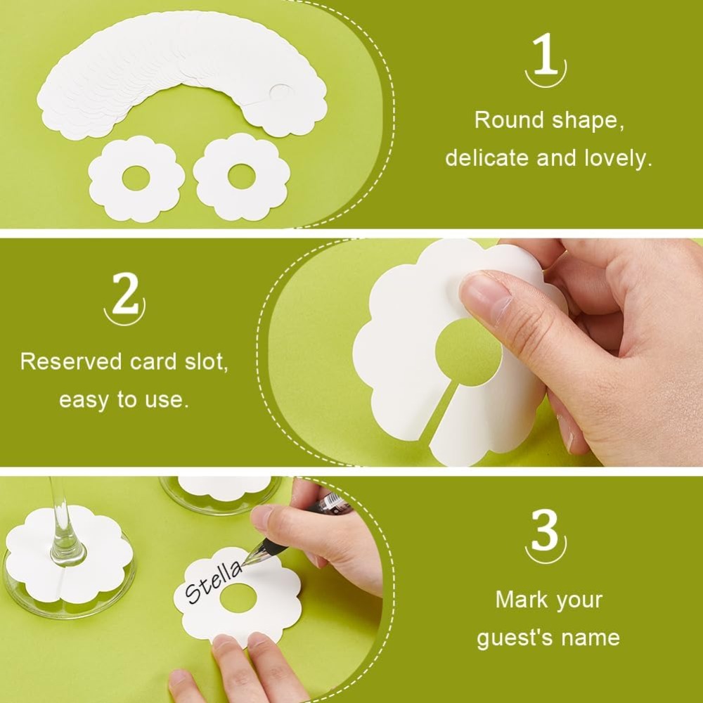 150 Pcs Paper Wine Glass Marke - огляд і ціна Vase Decor
