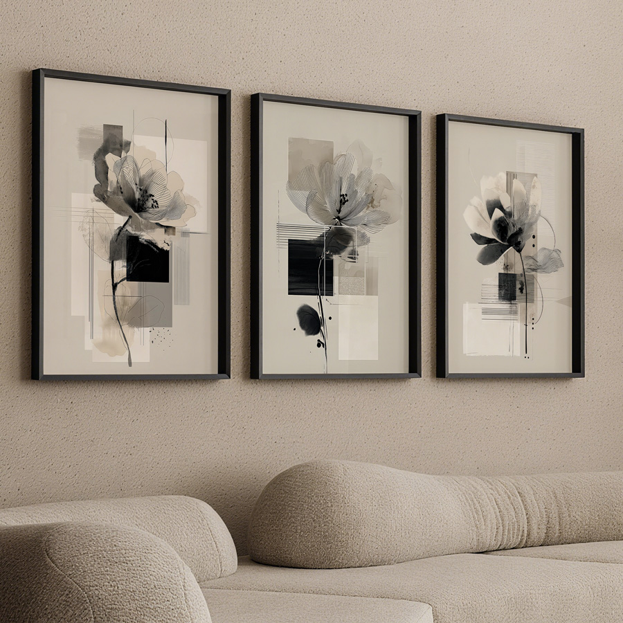 3pcs/Set frameless  , Abstract - огляд і ціна Abstract Canvas Set