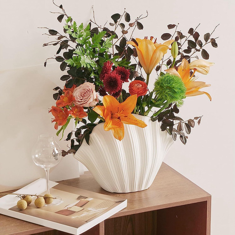 Nordic Style Shell Shaped Cera - огляд і ціна Vase Decor