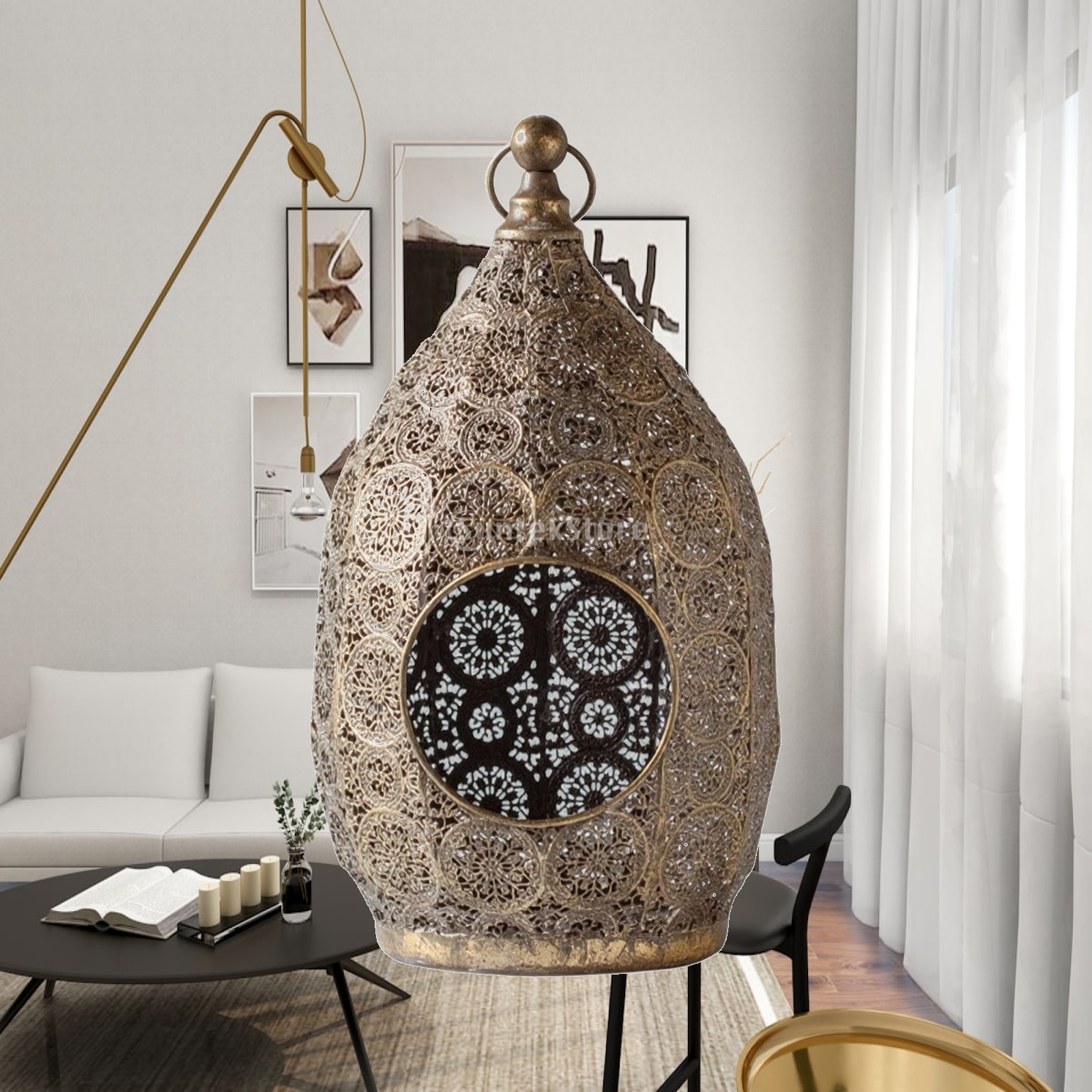 Egg-Shaped Candle Lantern with - огляд і ціна Candle Holder Decor