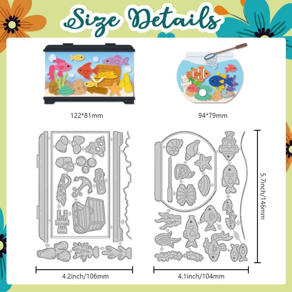 Fish Tank Die Cuts Carbon Stee - огляд і ціна Picture Frame