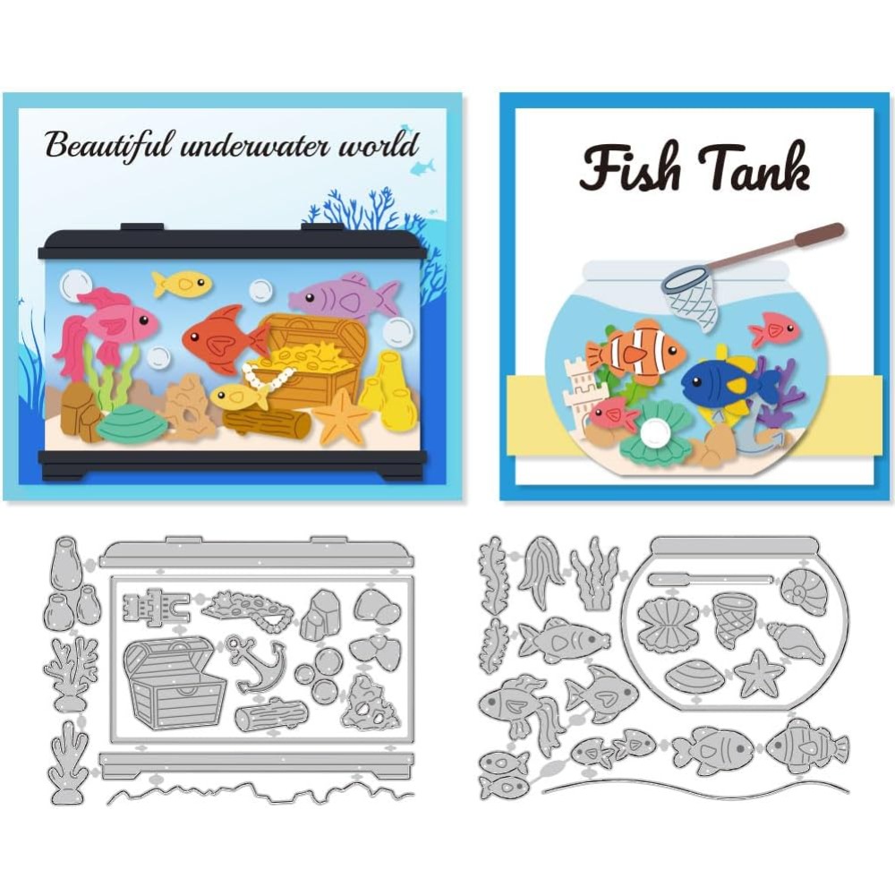 Fish Tank Die Cuts Carbon Stee - огляд і ціна Picture Frame