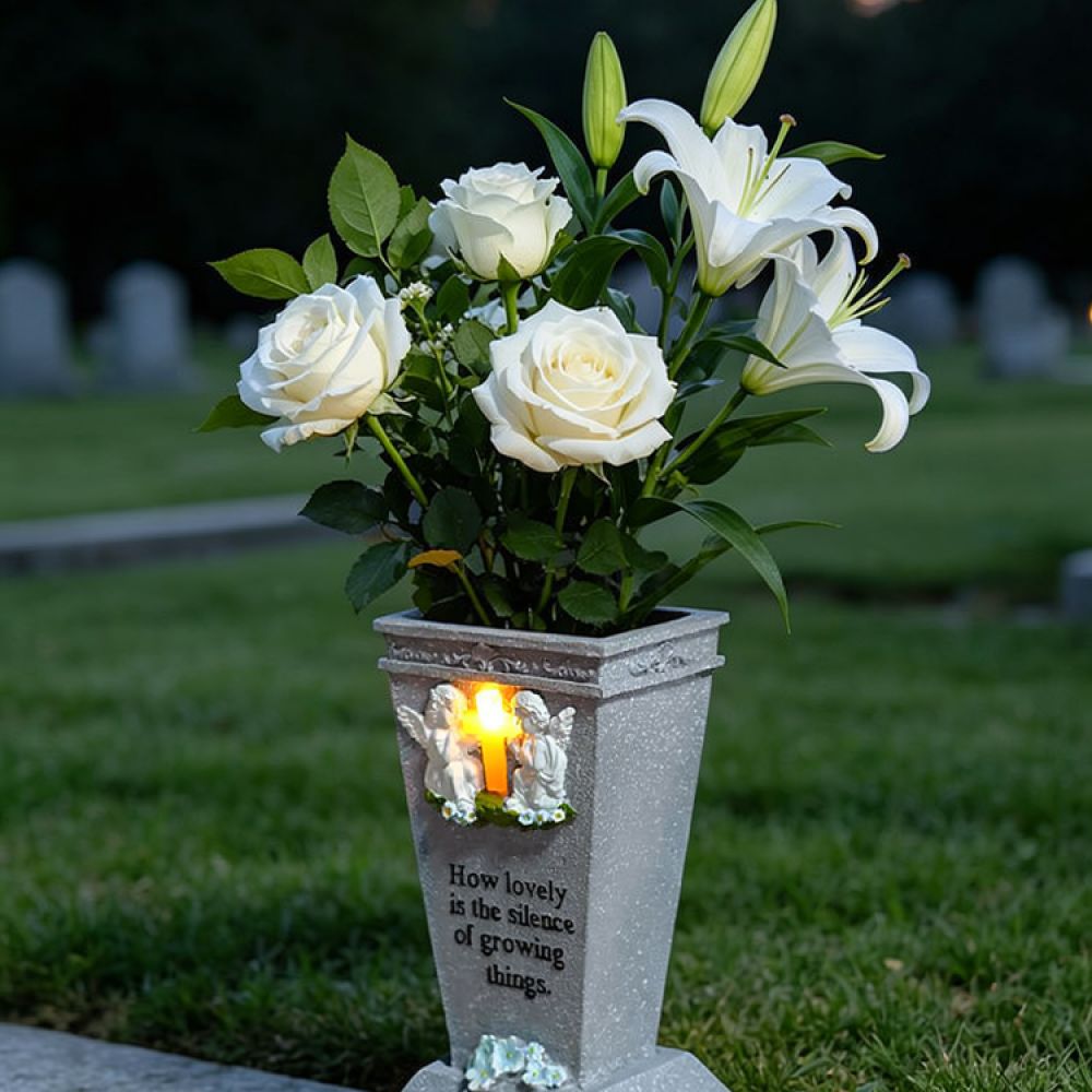 Resin Solar Cross Angel Grave  - огляд і ціна Vase Decor