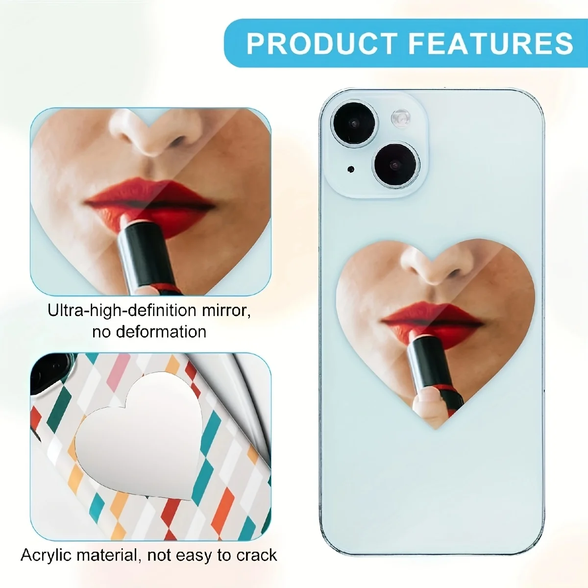 2pcs Phone Mirror Stickers,Mak - огляд і ціна Decorative Mirror